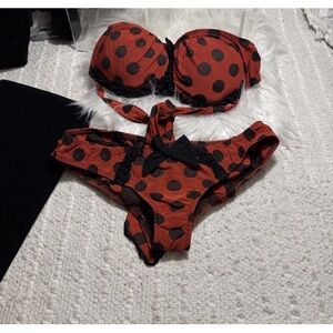 agent provocateur knickers forever Two Piece Bikini Set polka Dots Small/32D